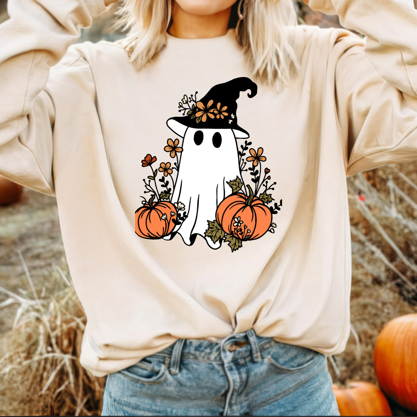 Pumpkin Ghost Crewneck