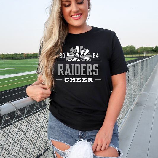 BHYFL Raiders Cheer Bella Canvas fan tee