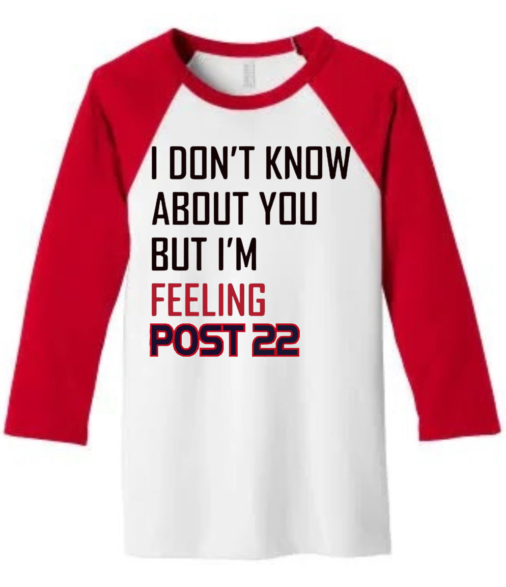 Post 22  Era Baseball Tee