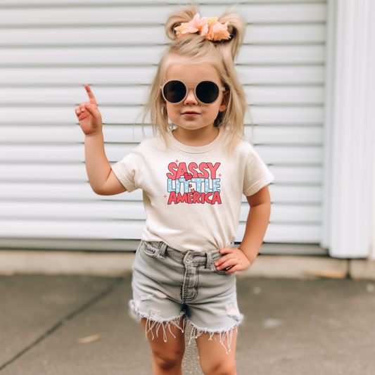 Sassy Little America Youth Tee