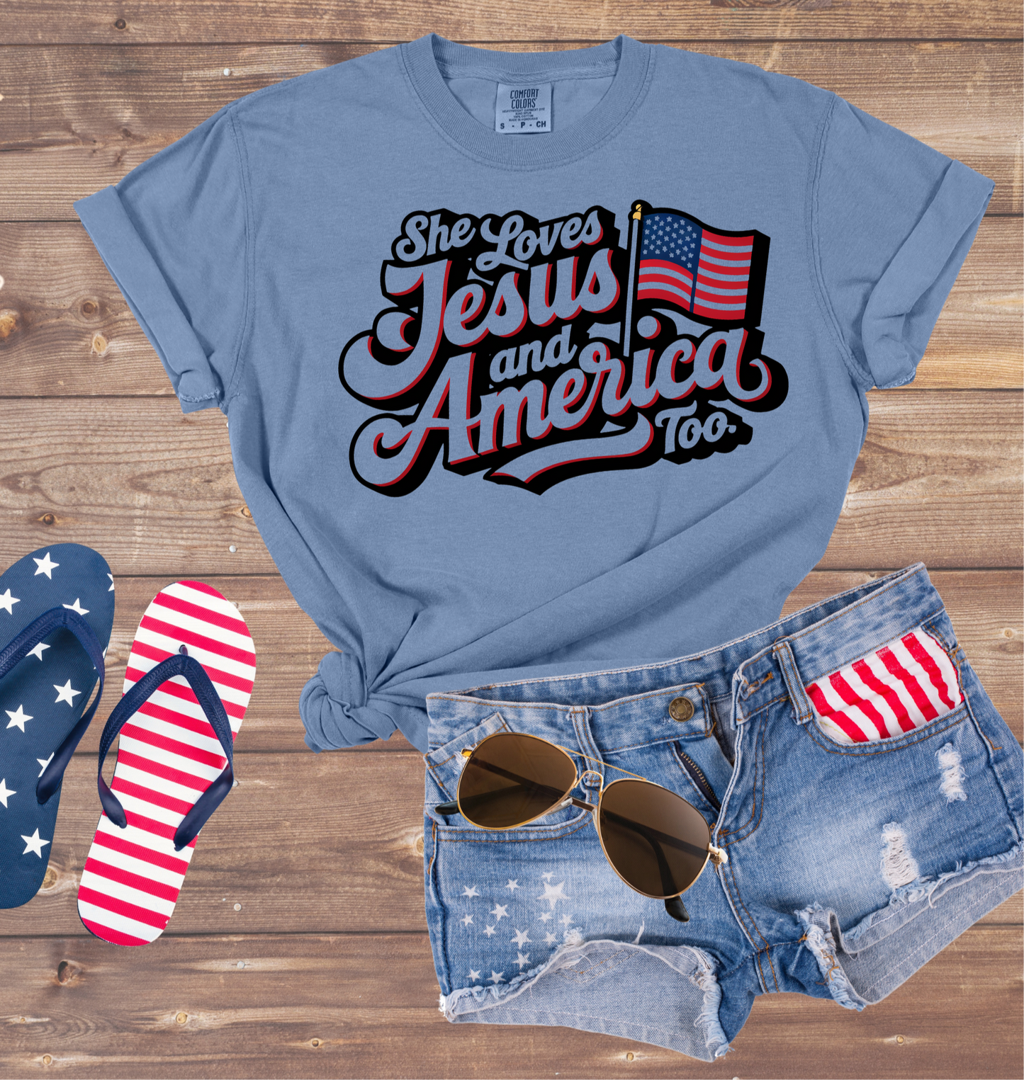 Jesus and America *COMFORT COLORS*