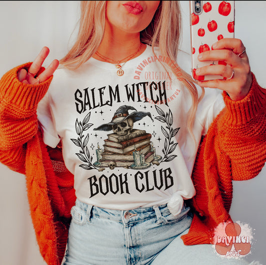 Salem Witch Book Club Comfort Colors tee